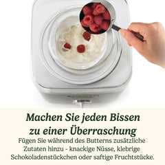 Cuisinart ICE30BCE Ice Cream Deluxe, 2 x 1 liter ijsmachine met koelelement, zilverkleurig