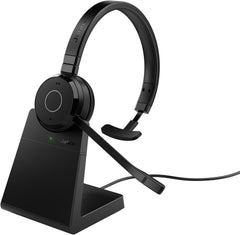 Jabra Evolve 65 TE UC Mono Draadloze Zakelijke Headset met Laadstandaard
