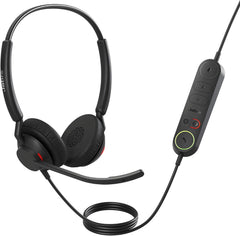 Jabra Engage 40 Stereo Headset met Inline Control - USB-A - Zwart