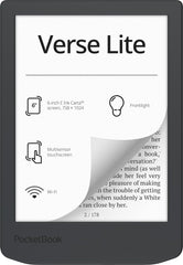 PocketBook Verse Lite E-reader - 6 inch - 8 GB - Midnight Grey