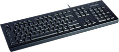 KENSINGTON KB100 EQ – bekabeld AZERTY-toetsenbord, compatibel met Windows & MacOS, dun design, waterdicht beschermend membraan, met 60% gerecyclede materialen na consumptie* (K63727FR)