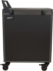DICOTA - Trolley (alleen laden) - robuust - voor 20 tablets/notebooks - afsluitbaar - aluminium (behuizing) - zilver - uitgang: wisselstroom 230 V