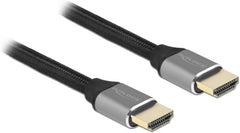 DeLOCK Ultra High Speed HDMI 2.1 Kabel - 8K 60Hz - 48 Gbps - 2m - Grijs
