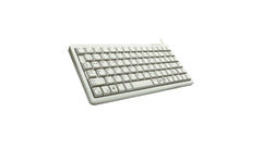 CHERRY Compact Keyboard G84-4100, Italiaanse lay-out, QWERTY toetsenbord, bekabeld toetsenbord, compact design, ML-mechanisme, lichtgrijs