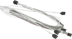 Supermicro MiniSAS HD naar 4x SATA Interne Serverkabel - 0,75 m