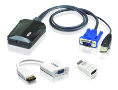 ATEN CV211 Laptop USB KVM Console Crash Cart Adapter - VGA & USB
