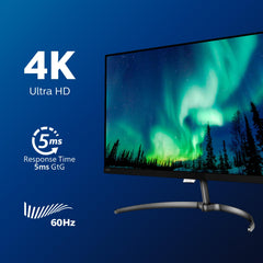 Philips 276E8VJSB/00 Monitor, 68 cm (27 inch), HDMI, 5 ms reactietijd, DisplayPort, 3840 x 2160, 60 Hz, geen curved, 4K, Adaptive Sync, zwart