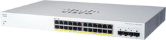 Cisco CBS220-24FP-4G Smart Switch - 24x Gigabit PoE+ (382W) & 4x SFP