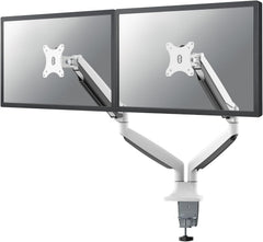 Neomounts NM-D750DWHITE Dubbele Monitorarm - 10-32 inch - Gasveer - Wit