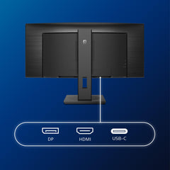 Philips B Line 346B1C/00 computer monitor 86,4 cm (34") 3440 x 1440 Pixels Quad HD LCD Zwart