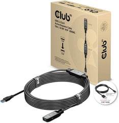 CLUB3D USB 3.2 Gen1 Active Repeaterkabel 10m M/F 28AWG