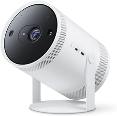Samsung The Freestyle Draagbare led-projector, Full HD, HDR10, beamer met all-round design, auto-instelling, 360°-geluid, SP-LFF3CLAXXXE [2023; Duits model]