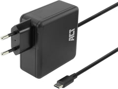 ACT Laptop oplaadkabel USB C 100W (PD 3.1/PPS) met vaste 2m USB-C-kabel - laptop voeding USB-C snellader voor MacBook Air, Dell, HP, Lenovo, iPad, iPhone, Android (Eurostekker) - AC2015