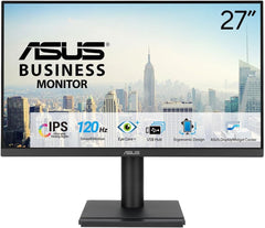 ASUS VA279QGS 27 inch professionele monitor, Full HD IPS (1920 x 1080), 1ms (MPRT), 120Hz, HDMI, DisplayPort en VGA, frameloos en flikkeren, Low Blue Light-technologie, ergonomisch design