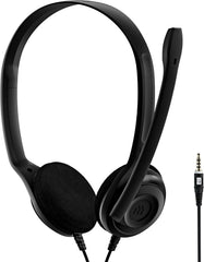 EPOS Sennheiser PC 5 Chat On-Ear Headset - 3.5 mm Jack - Zwart
