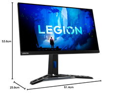 Lenovo Y27f-30 Gaming Monitor 27 inch FHD (IPS, 280Hz (OD), 0,5 ms MPRT, HDMI + DP, USB, DP-kabel, FreeSync Premium), instelling in kantel/hoogte/rotatie/draaibaar, zwart