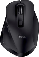 Trust Fyda Oplaadbare Draadloze Muis - Ergonomisch - Zwart