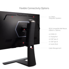 ViewSonic ELITE XG321UG 32 inch 4k 2160p Ultra HD IPS Gaming Monitor, 144Hz, Mini-LED, 3ms (GTG), Nvidia G-Sync Ultimate, Nvidia Reflex, Display HDR 1400, Dual Integrated Speakers, Ergonomie, RGB