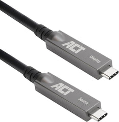 ACT AK4323 USB-C 3.2 Gen2 AOC Actieve Optische Kabel - 3m (10 Gbps, 4K, 60W)
