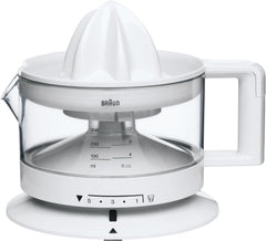 Braun TributeCollection Citruspers 1 CJ 3000 WH, Elektrische Citruspers, 20 W, 350 ml, Instelbare Pulpregeling, Vaatwasmachinebestendig, Wit
