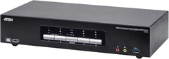 Aten CS1964 4-Poorts 4K DisplayPort Triple Display KVM Switch
