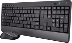 Trust Trezo Draadloze Toetsenbord en Muis Set - QWERTY US - Zwart