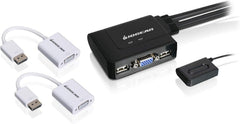 IOGEAR GCS22DPKIT 2-Poorts VGA & DisplayPort KVM-Switch Kit