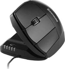 Contour Unimouse Ergonomische Muis Links - Bedraad - Zwart