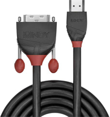 LINDY Black Line HDMI naar DVI-D Kabel - 10 Meter - Zwart