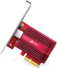 TP-Link TX401 netwerkkaart en ethernet-adapter 10 Gigabit PCIe, PCI-Express 10 Gbit/s, 10 GBase-T/compatibel met 5/2.5/1Gbps/100 Mbps, RJ45 met QoS, ideaal voor spelers en NAS/host-servers