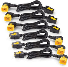 APC 6x voedingskabel C19 / C20 1,2 m haaks