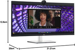 Dell P3424WEB - LED-Monitor - gebogen - 86.4 cm (34")