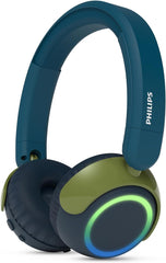 Philips TAK4200CT 4200-serie On Ear draadloze opvouwbare hoofdtelefoon voor kinderen - 45 uur afspeeltijd, beperkt volume, Audio delen, USB-C-kabel meegeleverd - Kristalgroen