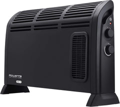 Rowenta CO3035 Vectissimo convectorluchtverhitter | Twee vermogensniveaus | Elektrische verwarming | Interieur | Voor kamers van 25 m², zwart