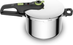 Tefal Secure 5 Trendy Snelkookpan met Stoommandje - 6 Liter RVS