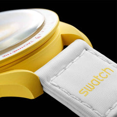 Swatch Omega x Moon Mission to the Sun Speedmaster Yellow - Nieuw…, Geel, riem