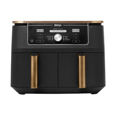 Ninja Foodi MAX Dual Zone Airfryer, Tang, 2 Laden, 9,5L, 6-in-1, Olievrij, Airfryen, Max Crisp, Braden, Bakken, Vaatwasmachinebestendige Manden, Anti-aanbaklaag, Koper/Zwart Amazon Exclusief AF400EUCP