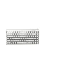 CHERRY Compact Keyboard G84-4100, Italiaanse lay-out, QWERTY toetsenbord, bekabeld toetsenbord, compact design, ML-mechanisme, lichtgrijs