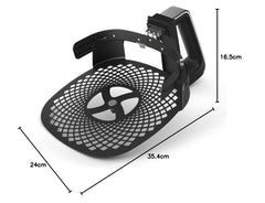 Philips Airfryer XXL Pizza Master Accessoireset - Compatibel met XXL Modellen HD965x HD976x HD986x, Verchroomd Staal (HD9953/00)