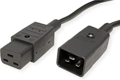 Bachmann IEC 320 C19 naar C20 Voedingskabel - 16A - 0,5 meter - Zwart