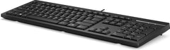 HP 125 Bedraad USB Toetsenbord - Verlicht - Metaal Zilver