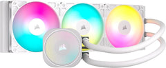 CORSAIR NAUTILUS 360 RS ARGB CPU-Vloeistofkoeler – 360mm AIO – Geluidsarme – Directe Moederbordaansluiting – Intel LGA 1851/1700, AMD AM5/AM4 – Inclusief 3x RS120 ARGB-Fans – Wit