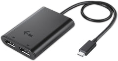 i-tec USB-C naar Dual DisplayPort Video Adapter 4K Ultra HD - C31DUAL4KDP