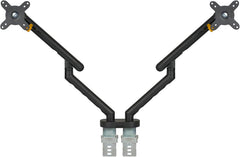 BakkerElkhuizen BE Flexible Dual Monitorarm - 10 tot 27 inch - Zwart