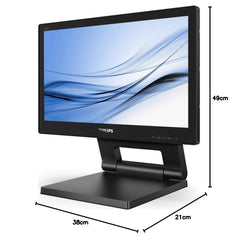 Philips 162B9T/00 computer monitor 39,6 cm (15.6") 1366 x 768 Pixels HD LCD Touchscreen Zwart