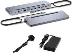 i-tec Ergonomic USB-C 4K Triple Display Docking Station met 100W Snellader