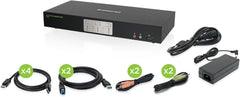 IOGEAR GCS1942 2-Poorts 4K Dual View DisplayPort KVMP Switch