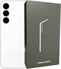 Samsung Galaxy S25 FE 128GB AI Smartphone ohne Vertrag, AI Handy mit Android 15, 8GB RAM, 128GB Speicher ohne Simlock (Weiß)