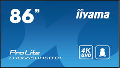iiyama ProLite LH8665UHSB-B1 - 86 inch 4K UHD Zakelijk Display (800 cd/m²)