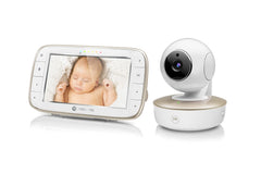 Motorola Nursery VM855 - Babyfoon met wifi-verbinding met app Motorola Nursery en 5-inch ouderunit, nachtzicht, temperatuur en tweerichtingsgesprek